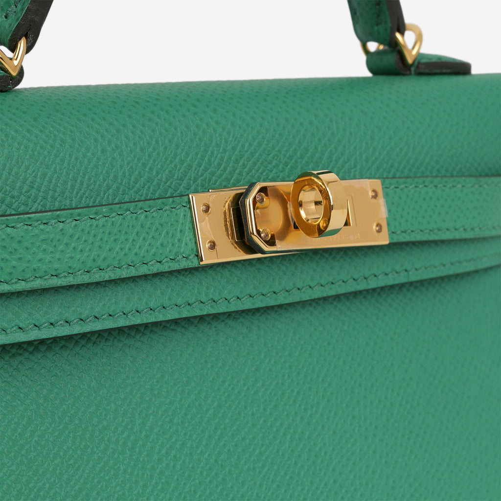 Hermès Mini Kelly - Vert Vertigo Epsom | Gold Hardware