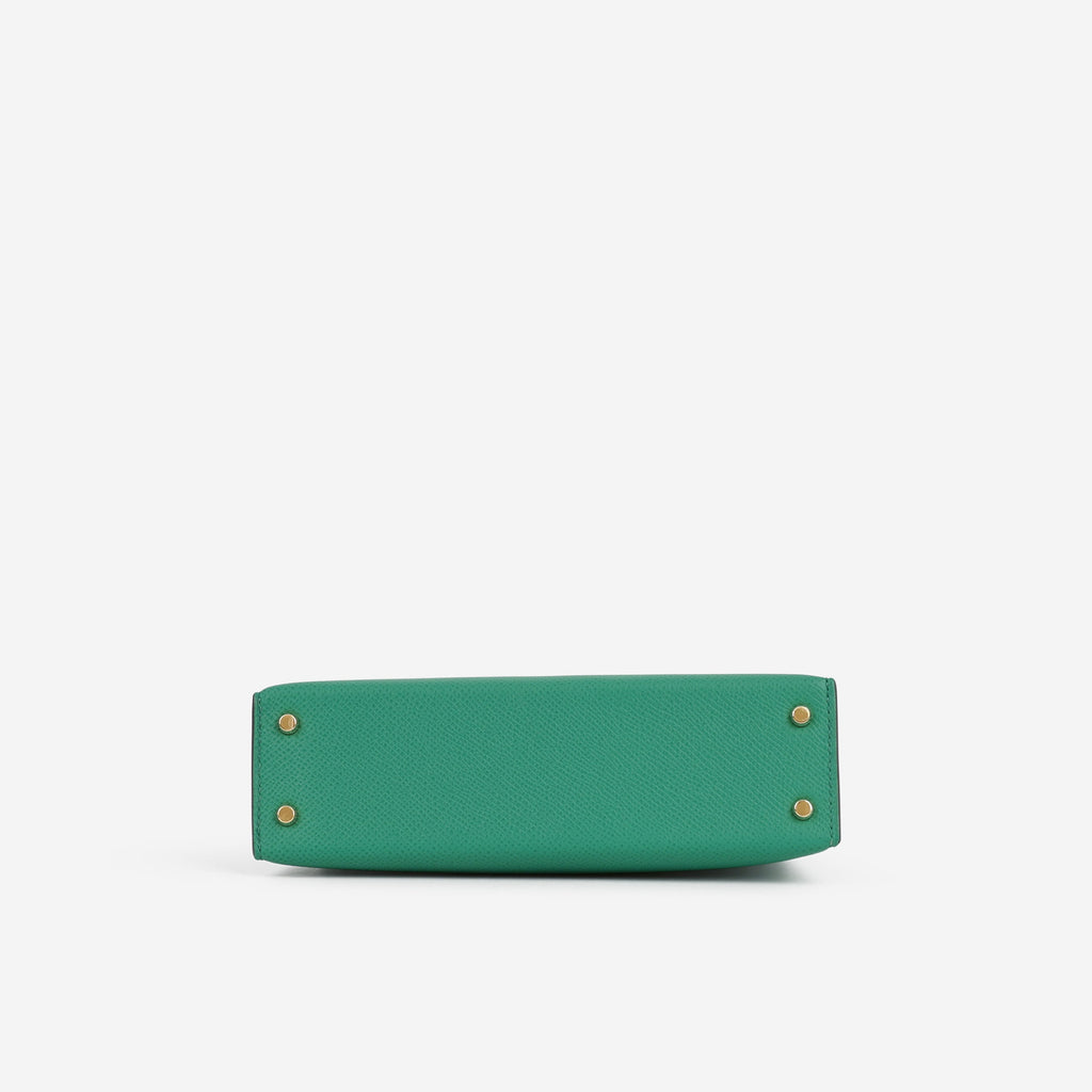 Hermès Mini Kelly - Vert Vertigo Epsom | Gold Hardware