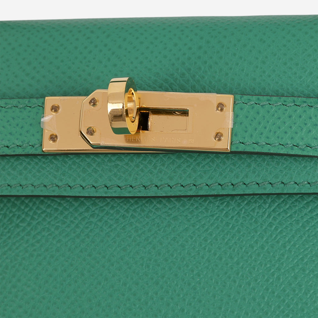 Hermès Mini Kelly - Vert Vertigo Epsom | Gold Hardware