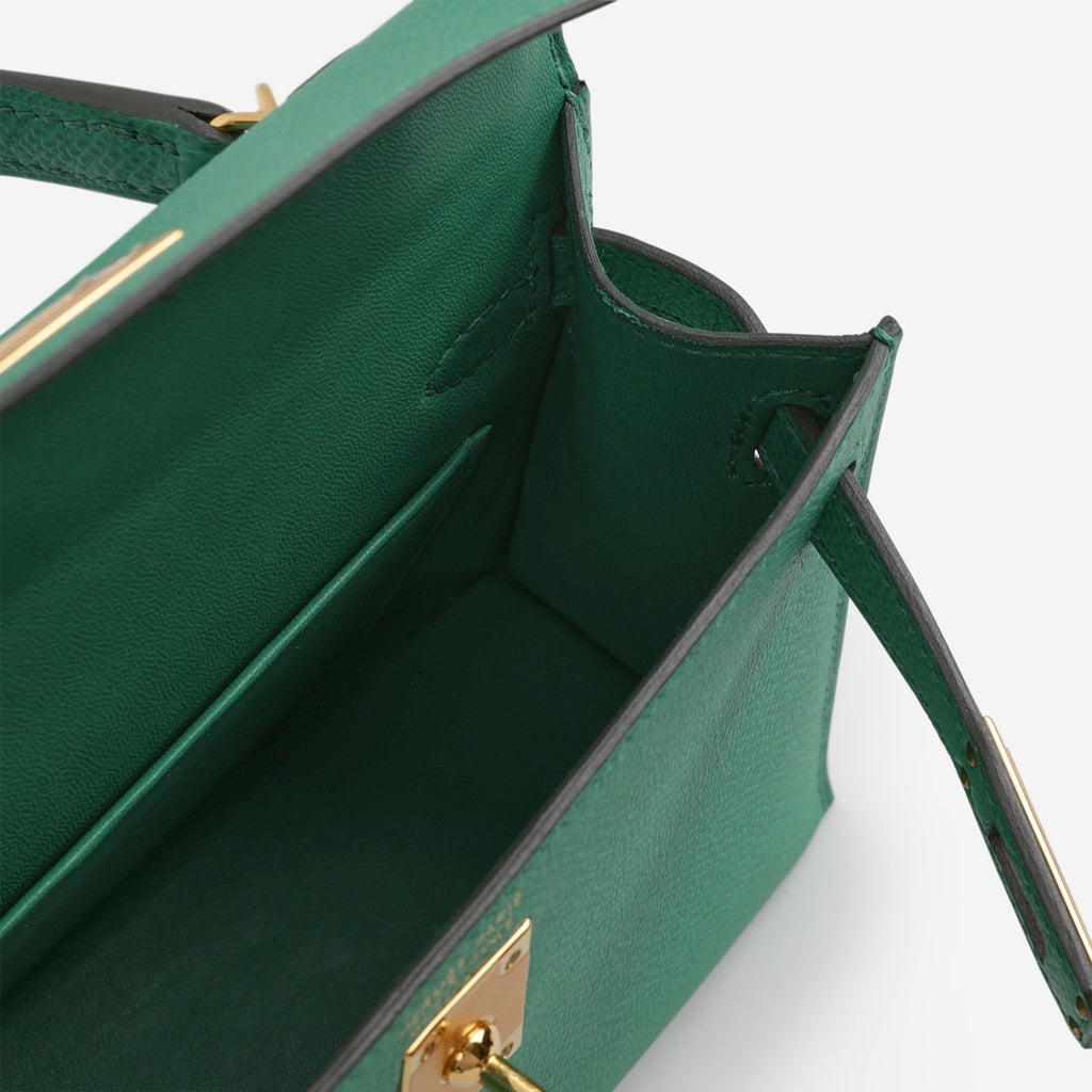 Hermès Mini Kelly - Vert Vertigo Epsom | Gold Hardware