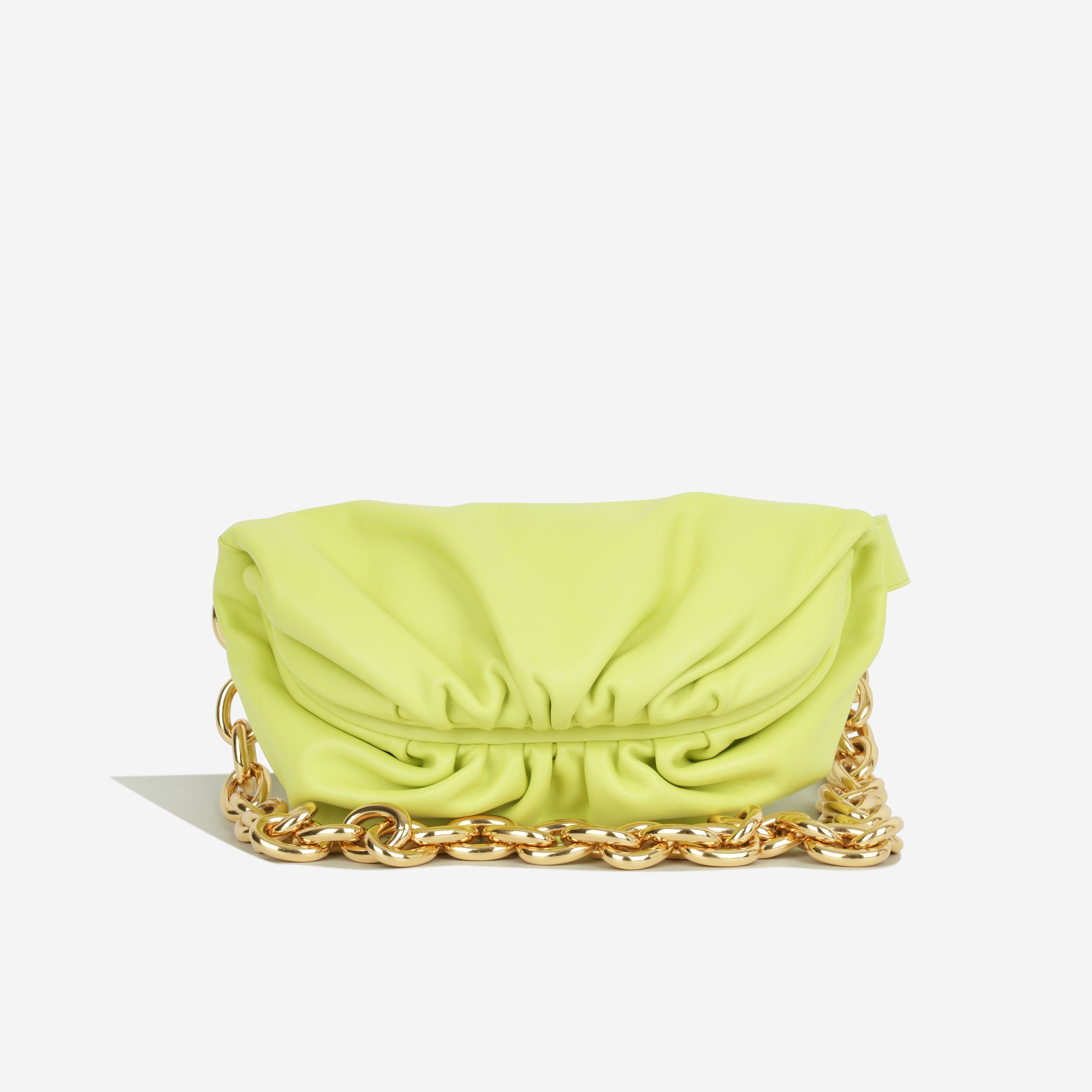 Pouch Belt Bag - Lime Nappa | Gold Hardware