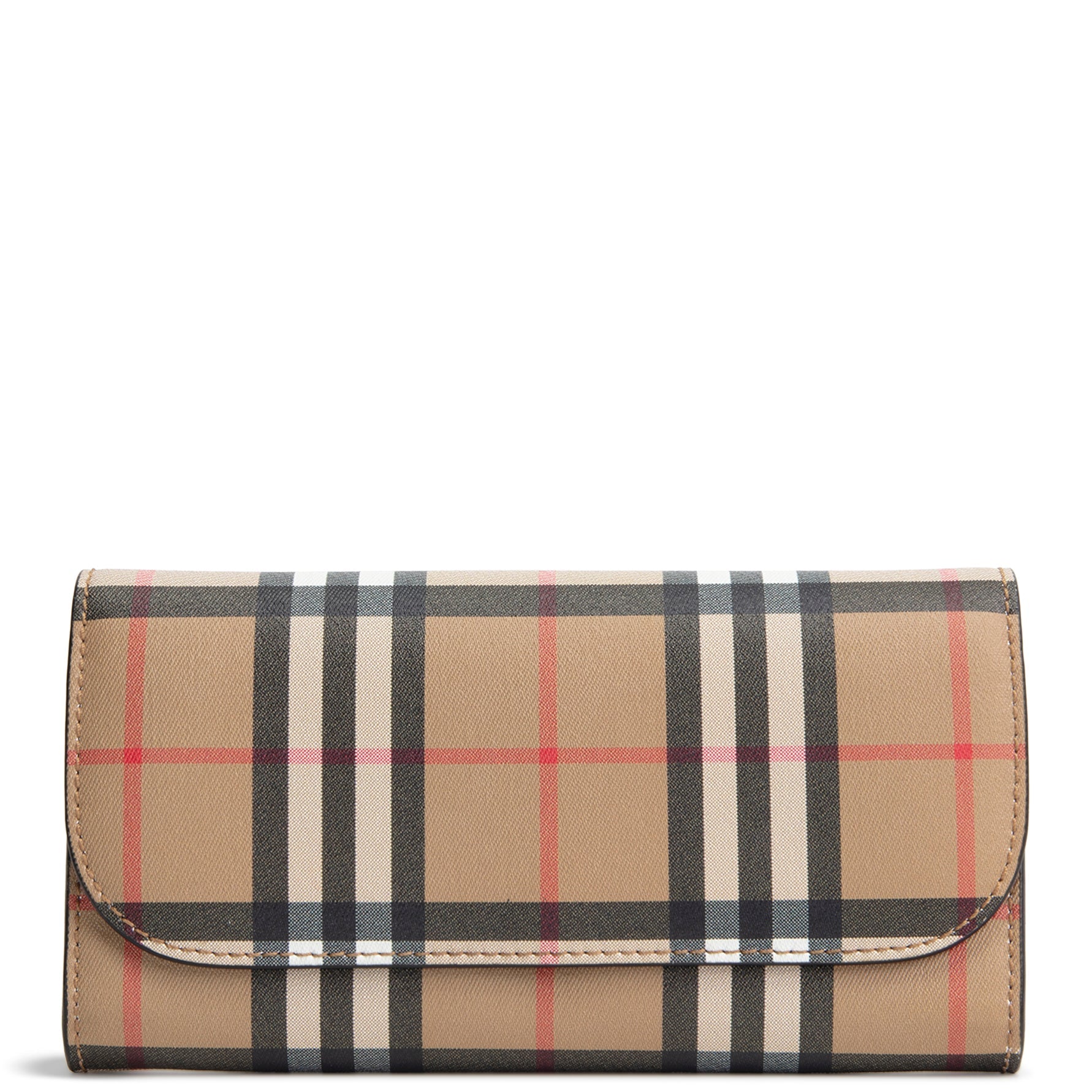 BURBERRY Vintage Check Heron Continental Flap Wallet