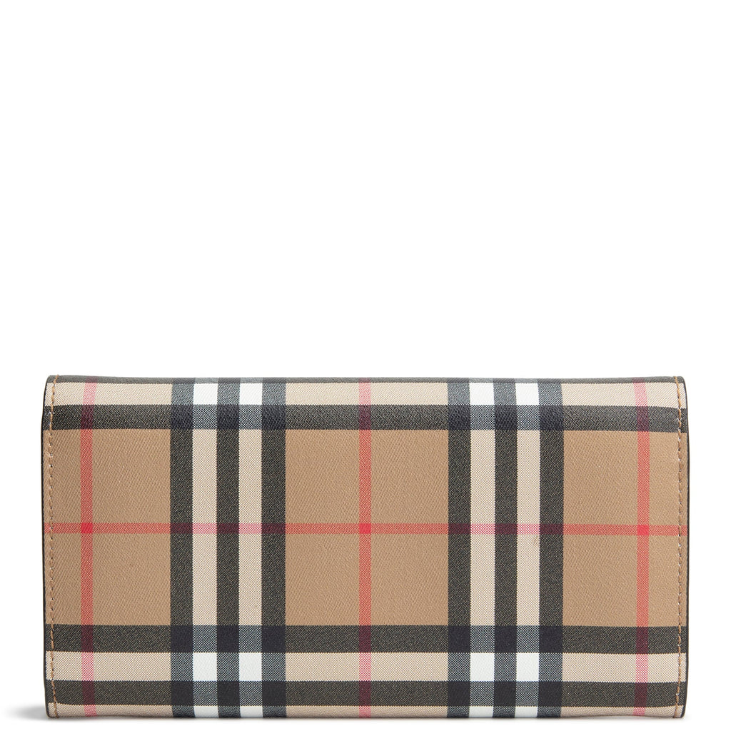 BURBERRY Vintage Check Heron Continental Flap Wallet