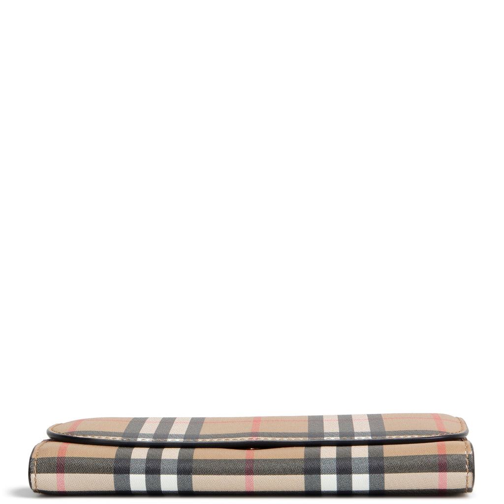 BURBERRY Vintage Check Heron Continental Flap Wallet