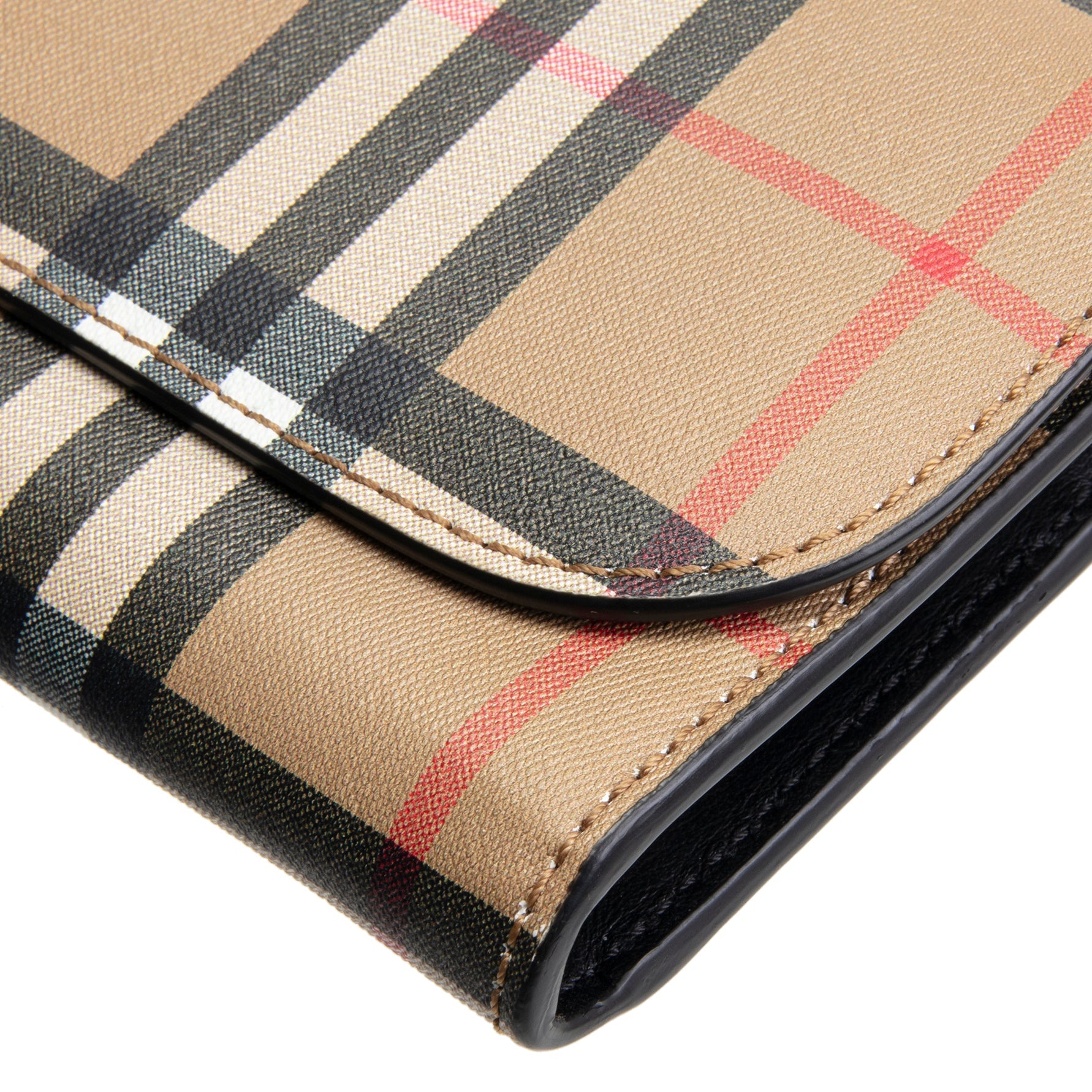 BURBERRY Vintage Check Heron Continental Flap Wallet