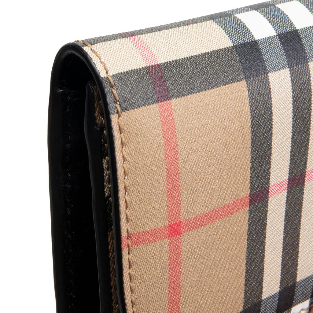 BURBERRY Vintage Check Heron Continental Flap Wallet