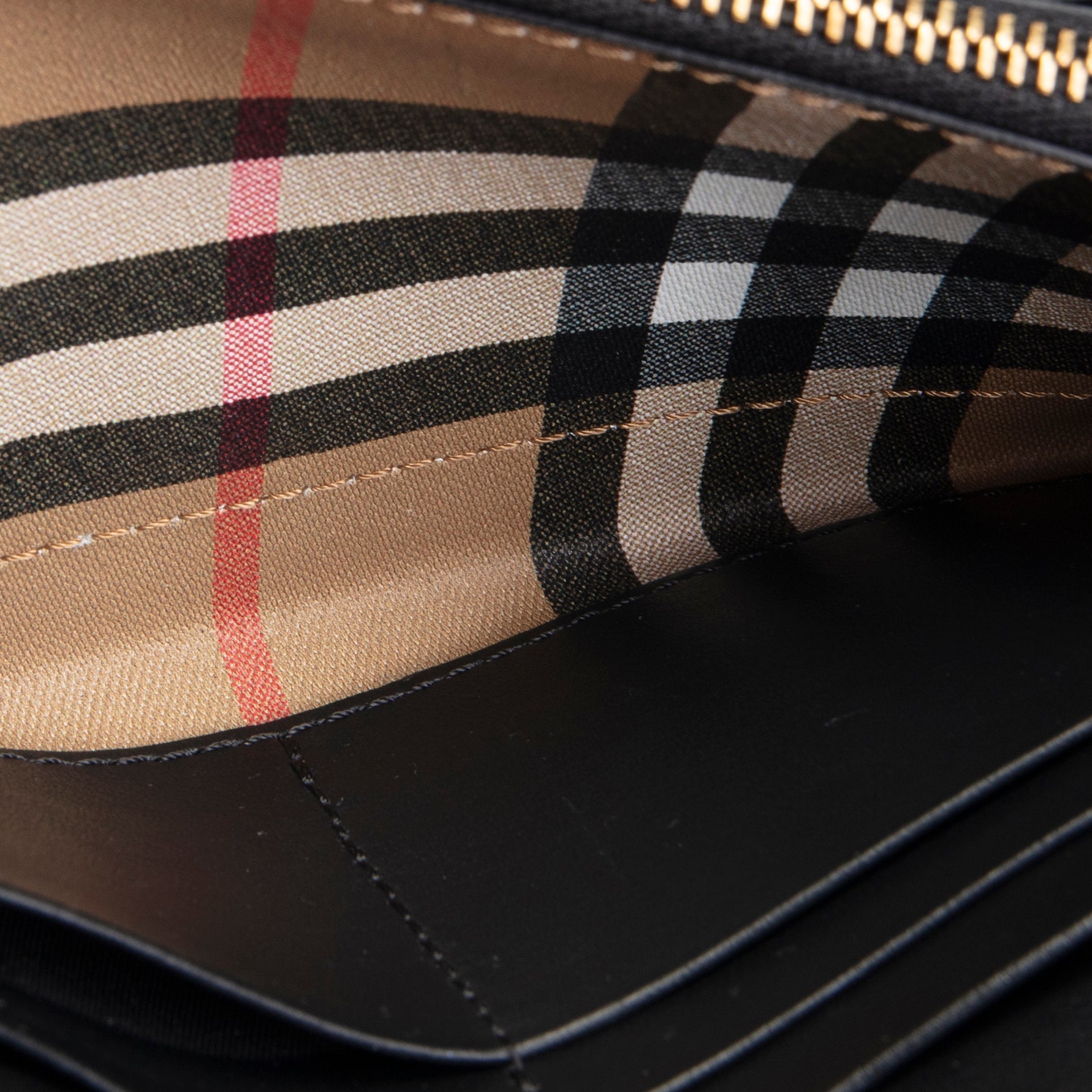BURBERRY Vintage Check Heron Continental Flap Wallet