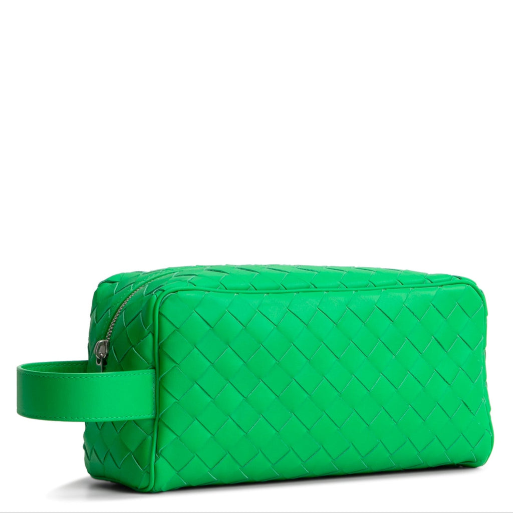 BOTTEGA VENETA Intrecciato Travel Pouch - Parakeet