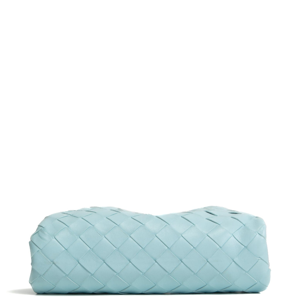 BOTTEGA VENETA Intrecciato The Mini Pouch Bag - Light Blue