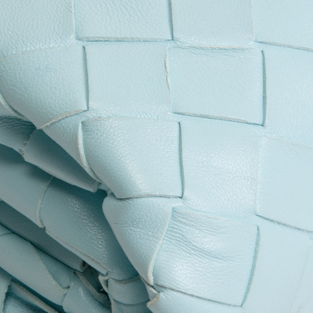 BOTTEGA VENETA Intrecciato The Mini Pouch Bag - Light Blue