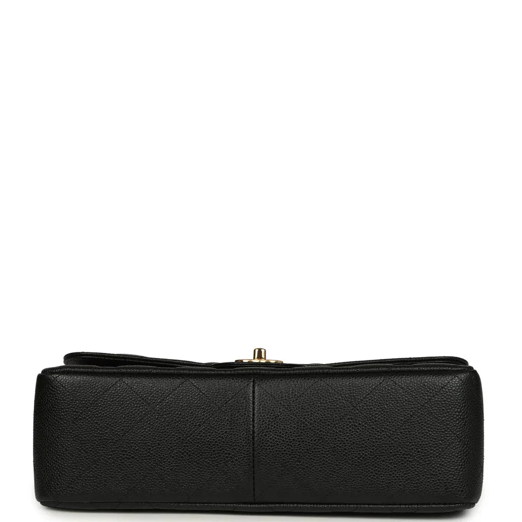 Chanel Jumbo Classic Double Flap Bag Black Caviar Gold Hardware 2025