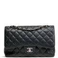 CHANEL Caviar Classic Jumbo Double Flap - Black