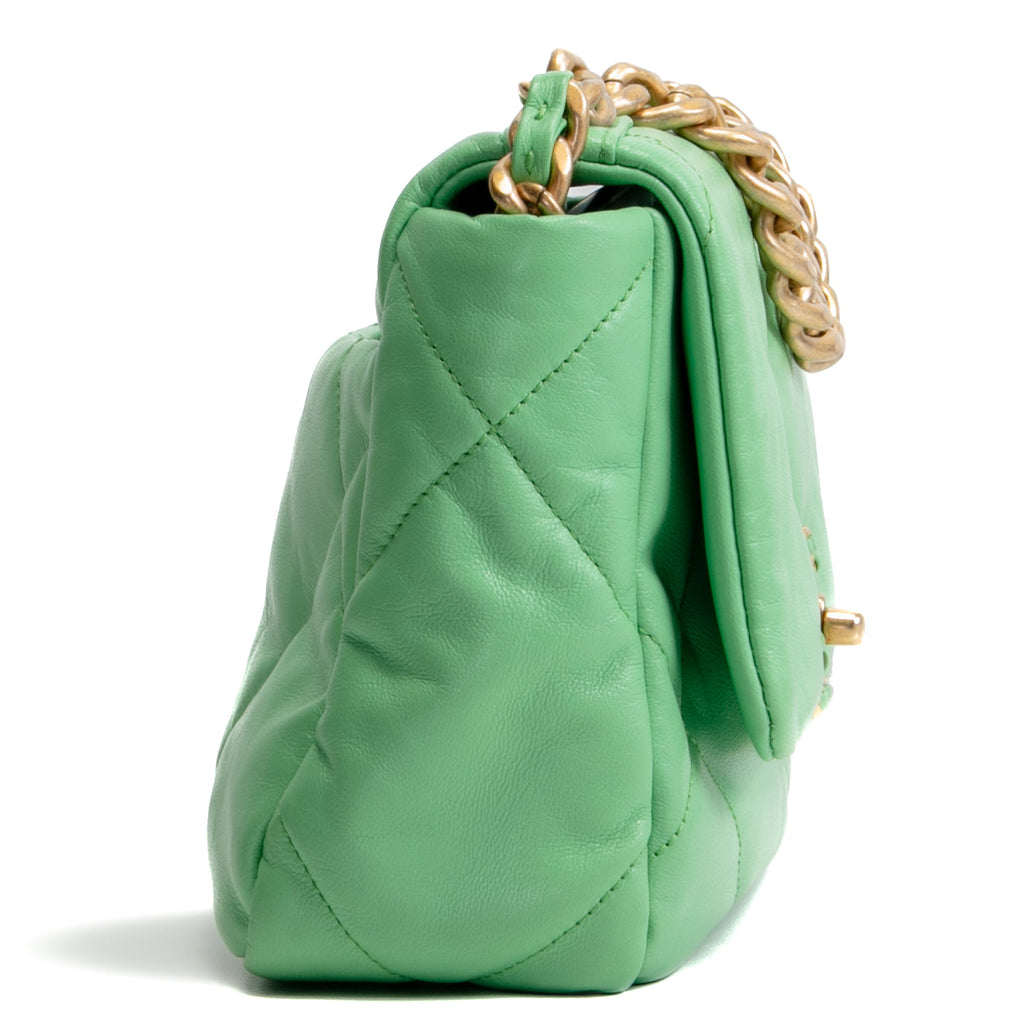 CHANEL Chanel 19 Medium Flap Bag - Light Green