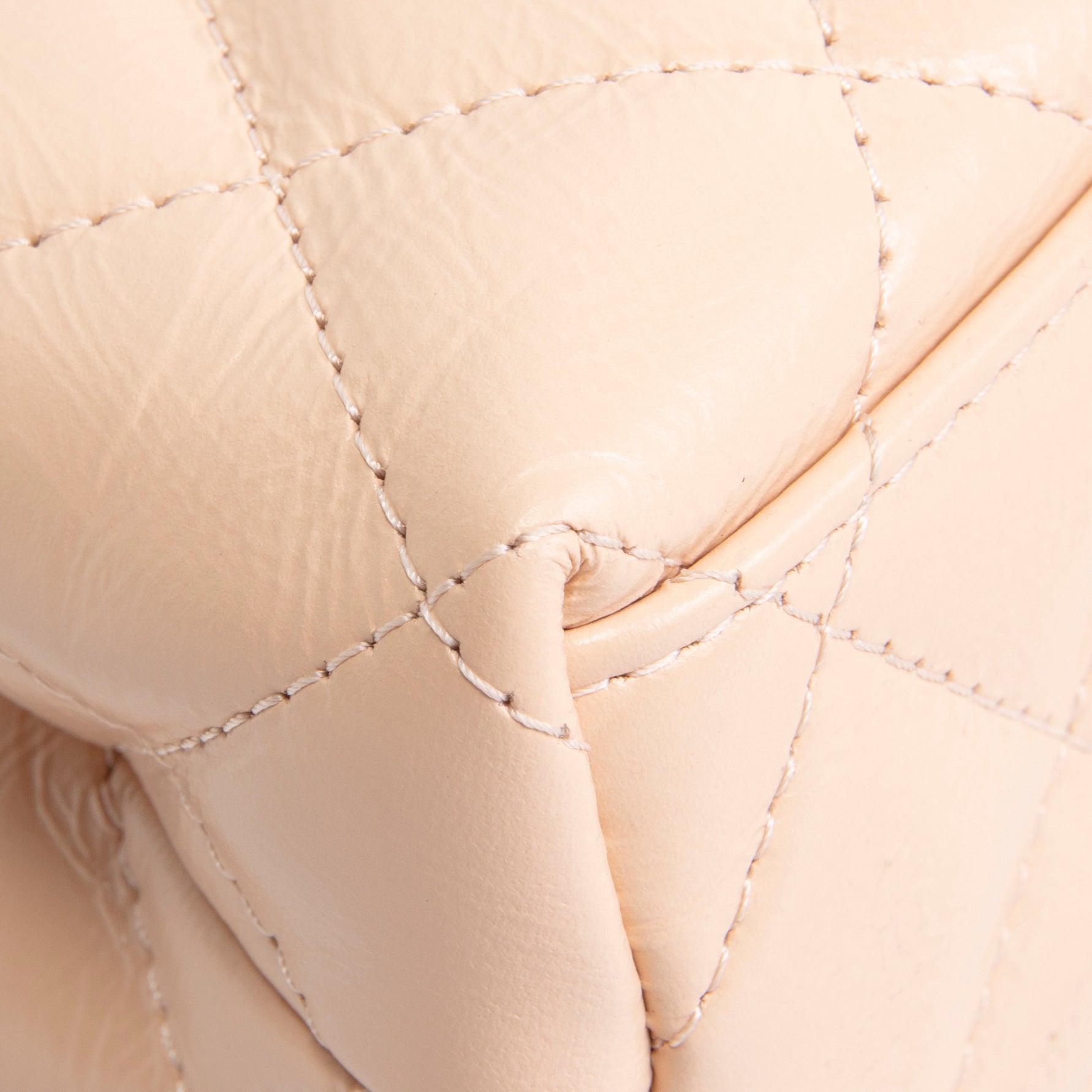 CHANEL Shiny Aged Calfskin Nano Kelly Shopper