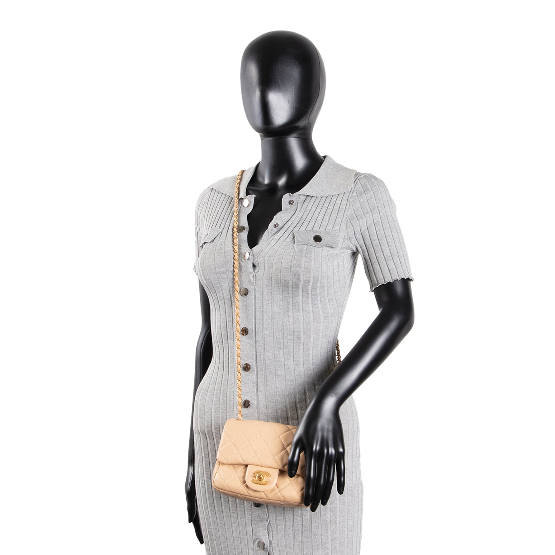 CHANEL Pearl Crush Mini Square Flap Bag