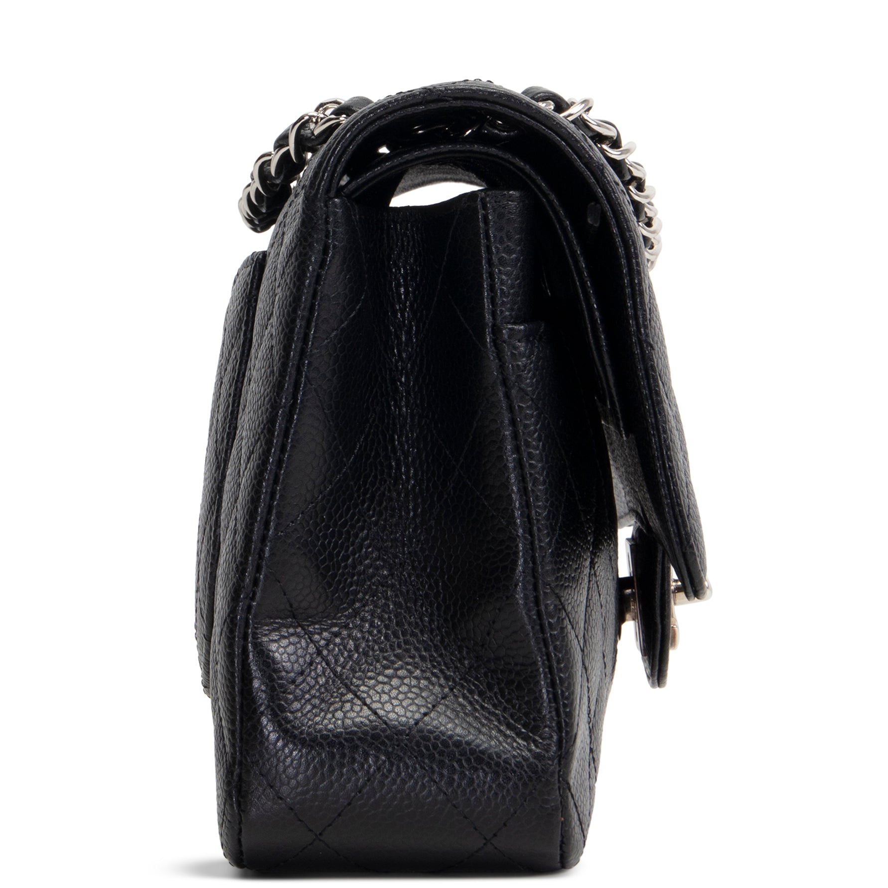 CHANEL Classic Caviar Medium Double Flap - Black