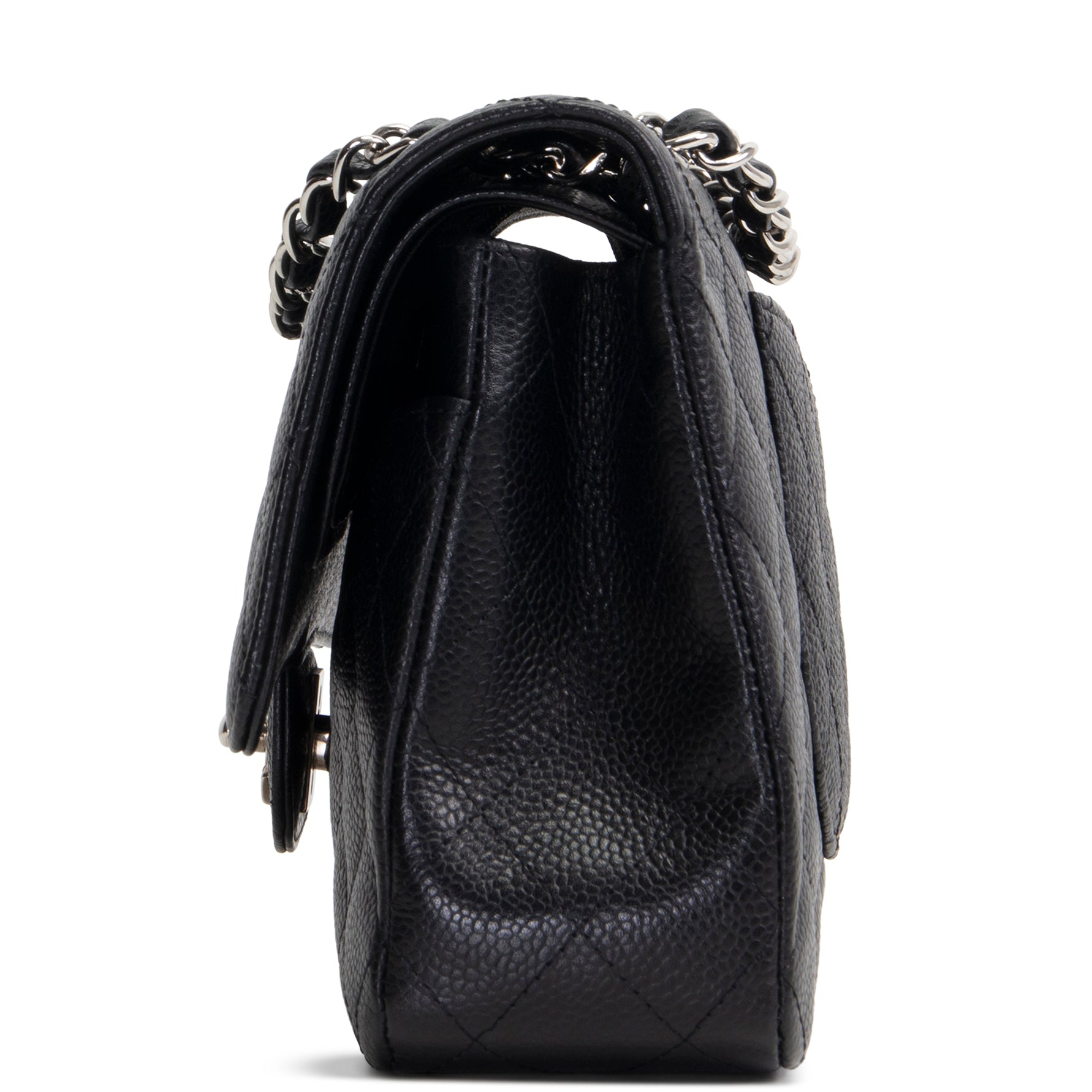 CHANEL Classic Caviar Medium Double Flap - Black