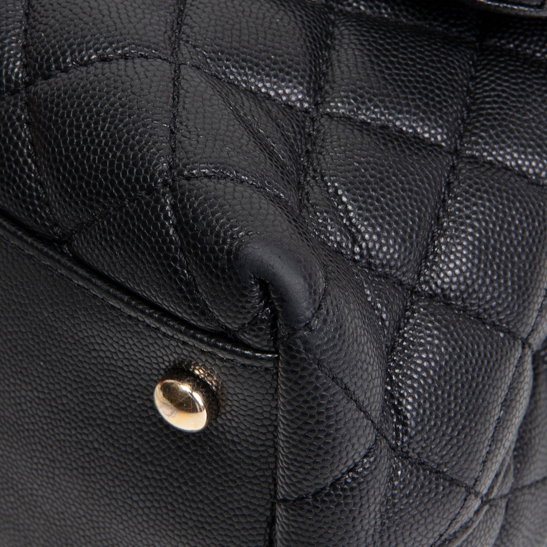 CHANEL Caviar Small Coco Top Handle Bag - Black OUTLET FINAL SALE
