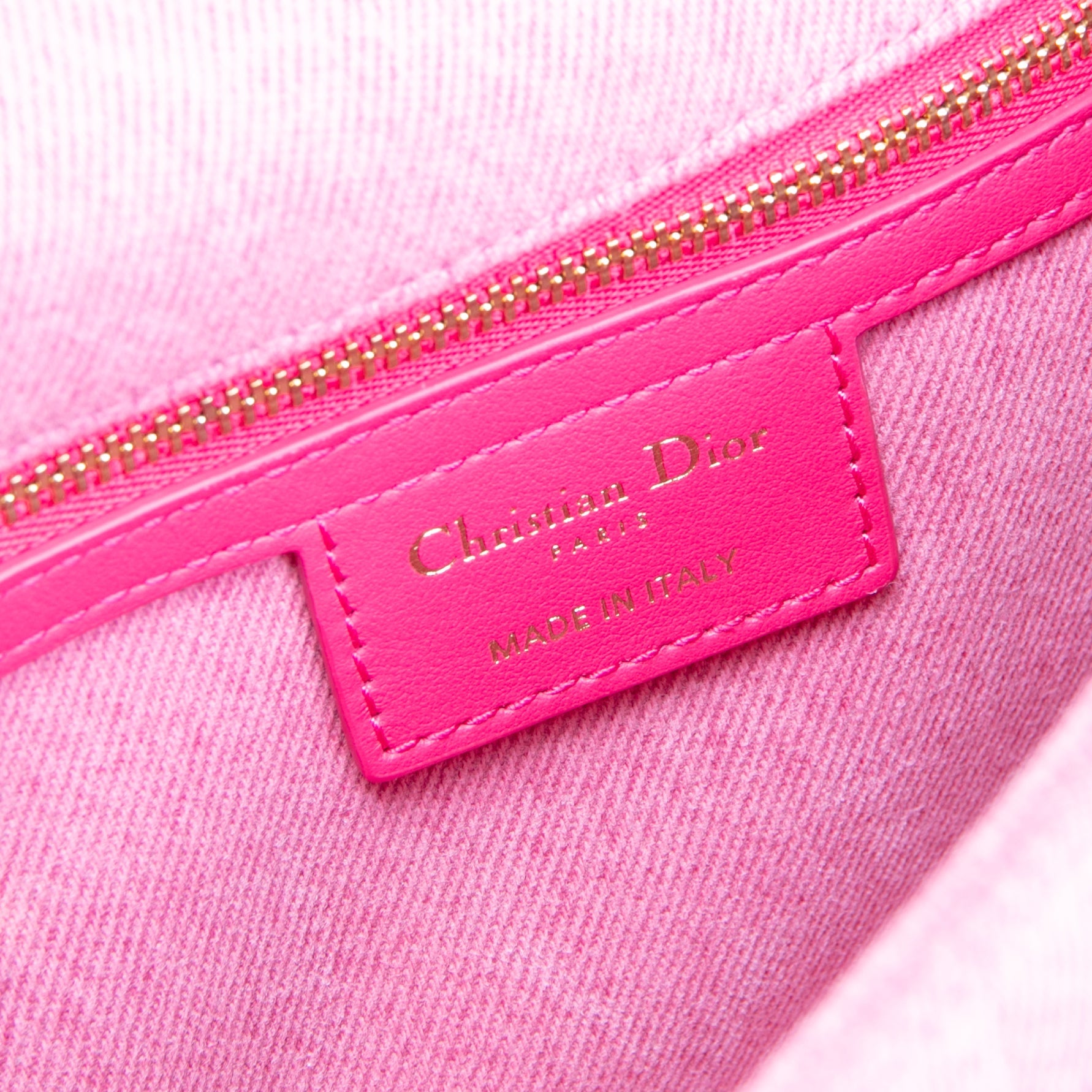 DIOR Denim Cannage Caro Medium - Pink OUTLET FINAL SALE