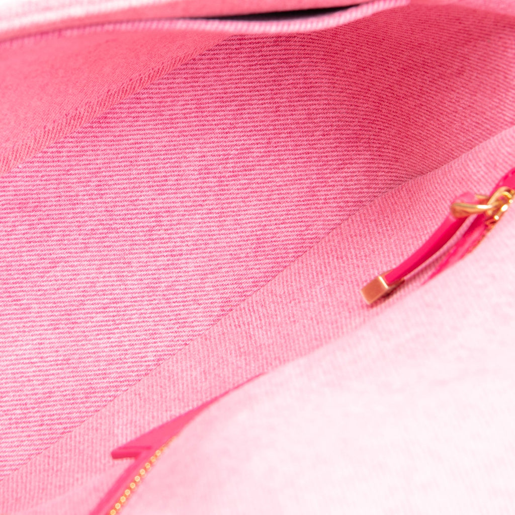 DIOR Denim Cannage Caro Medium - Pink OUTLET FINAL SALE
