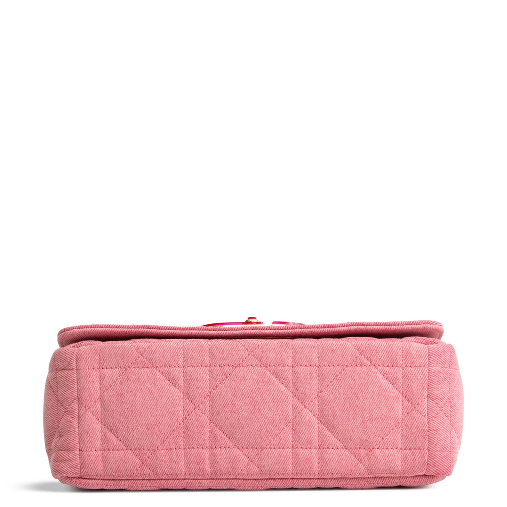 DIOR Denim Cannage Caro Medium - Pink OUTLET FINAL SALE