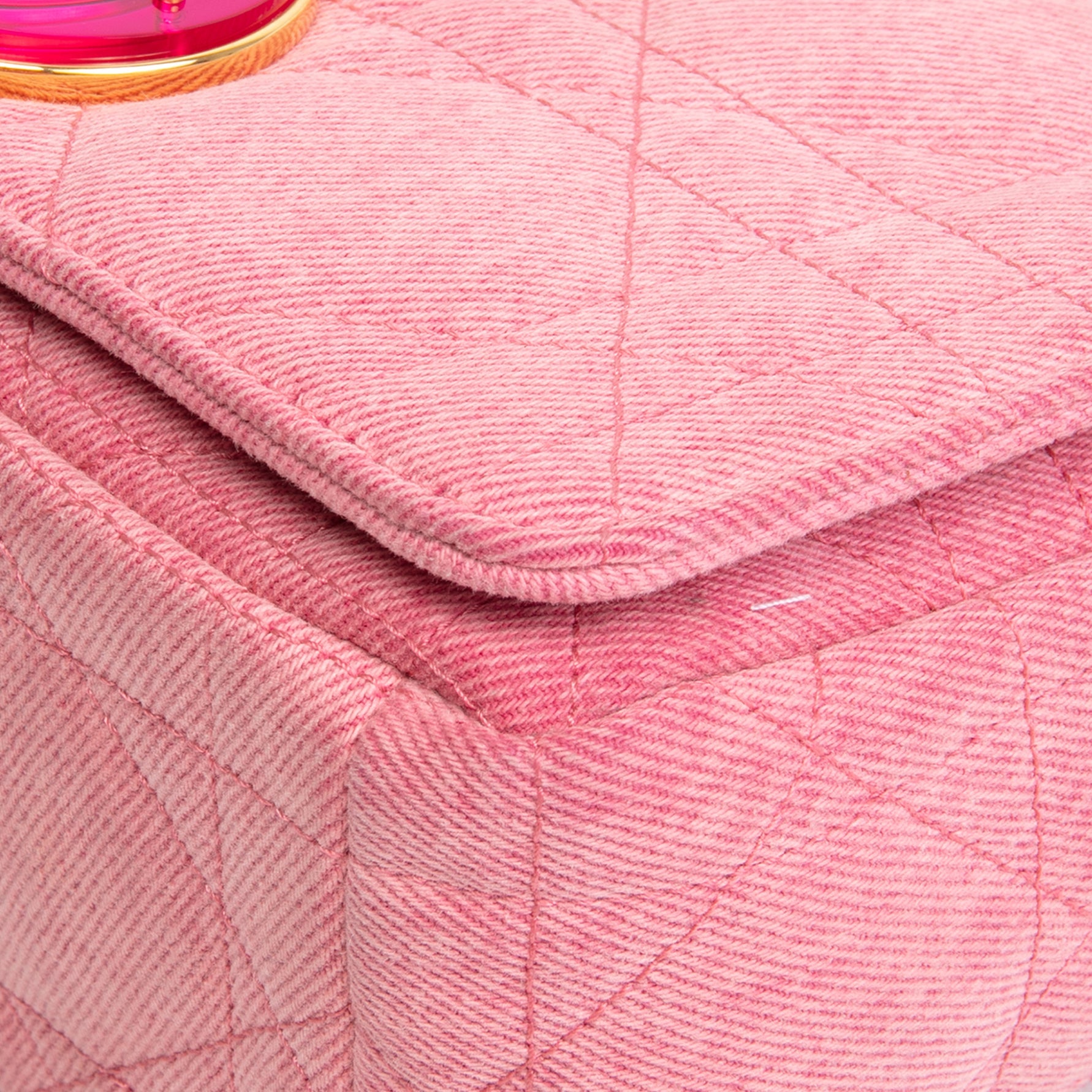 DIOR Denim Cannage Caro Medium - Pink OUTLET FINAL SALE