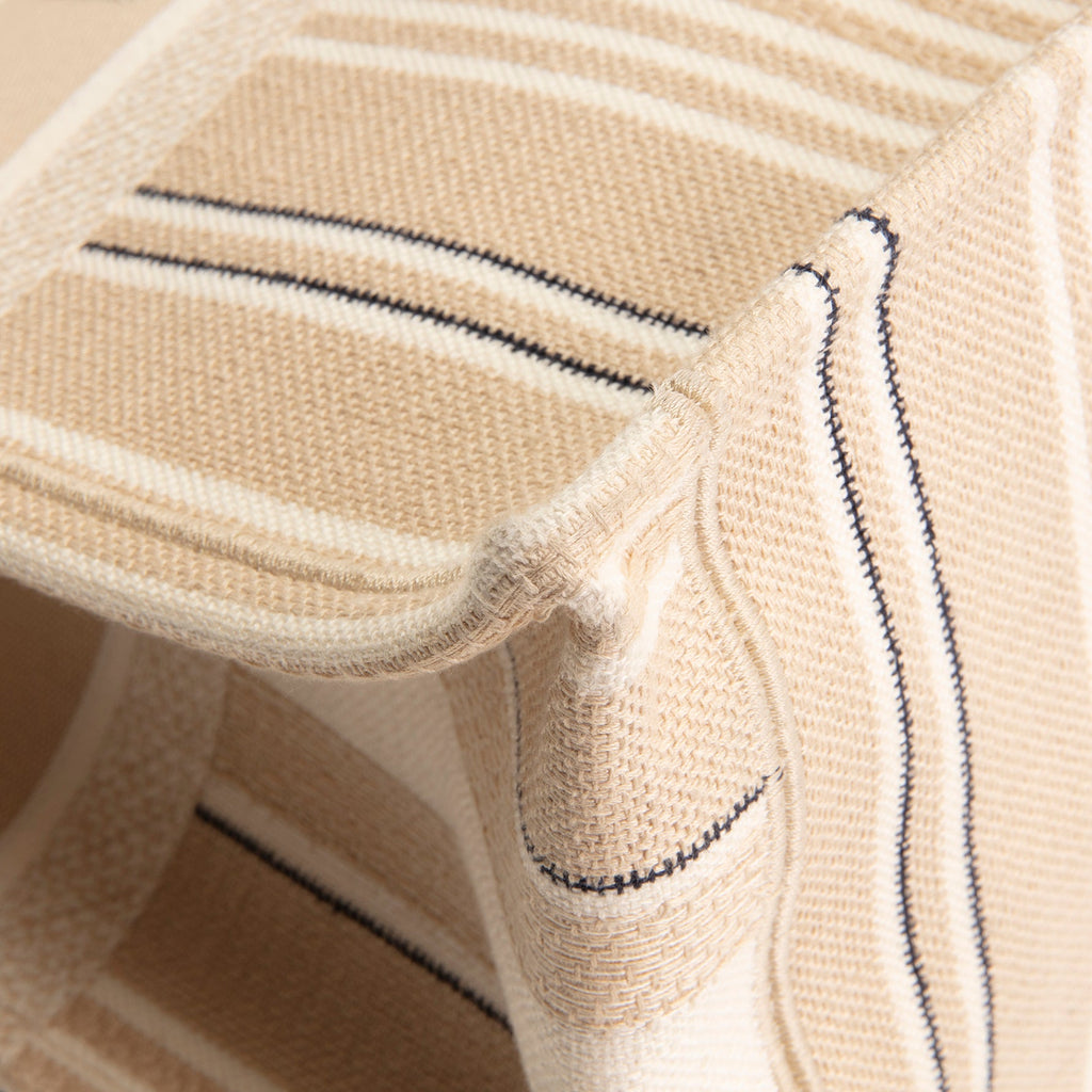 DIOR Striped Canvas Book Tote - Large