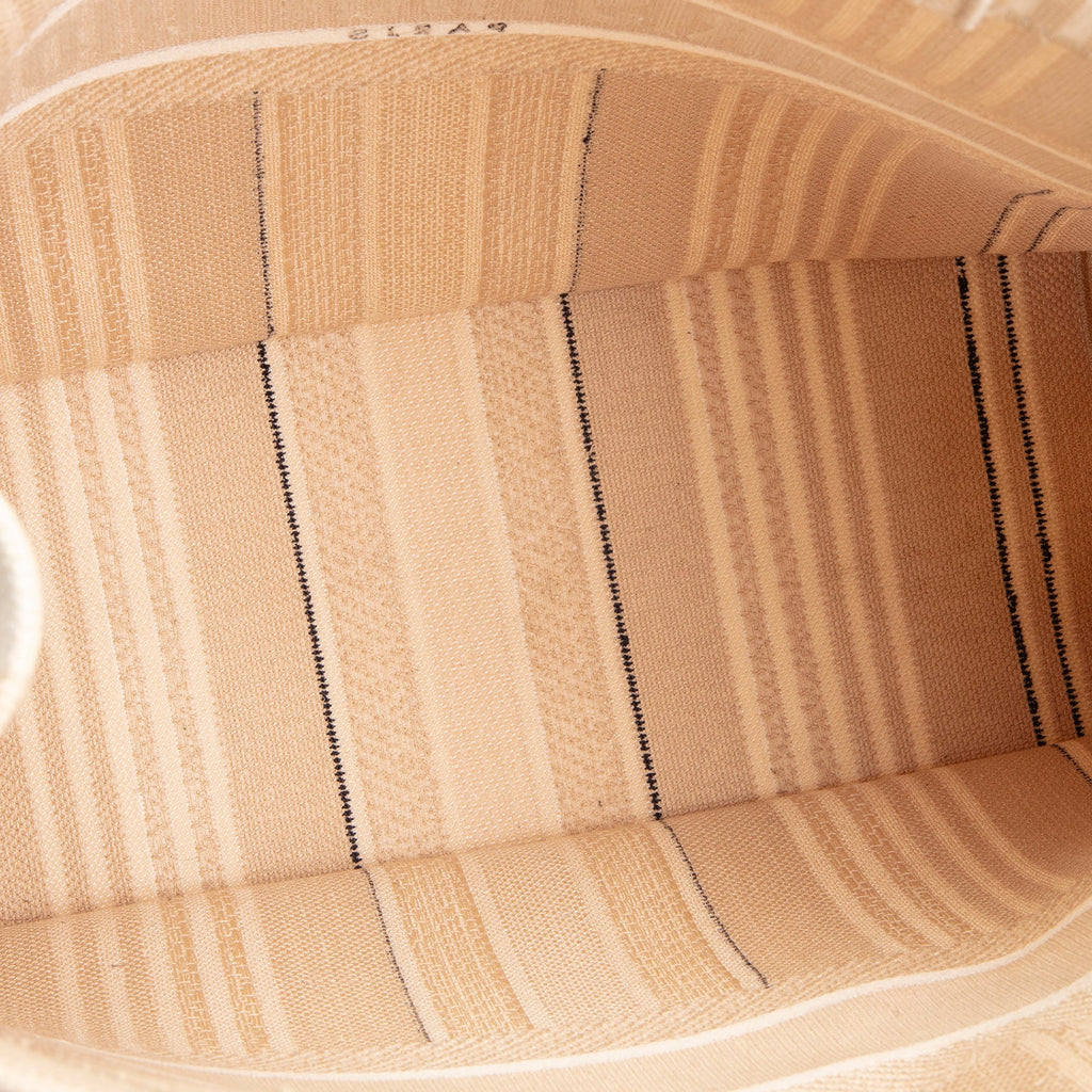 DIOR Striped Canvas Book Tote - Large