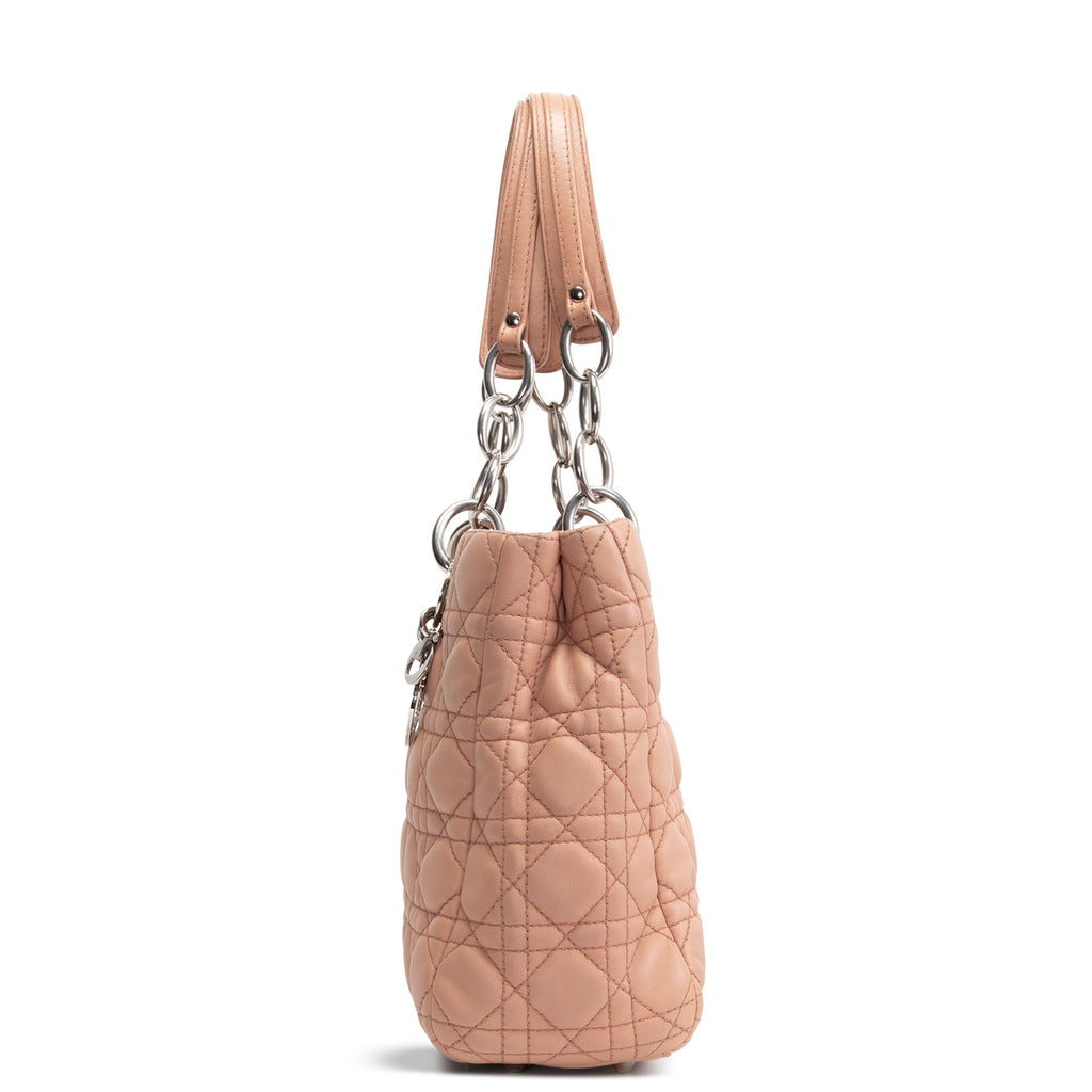 DIOR Cannage Lady Dior Soft Medium Shopper
