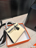 Hermes cream handbag