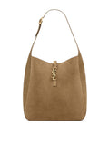 Large Suede Le 5 à 7 Bag