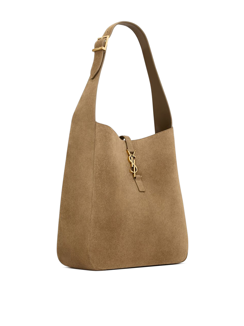 Large Suede Le 5 à 7 Bag