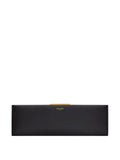 Large Smooth Leather Midnight Clutch