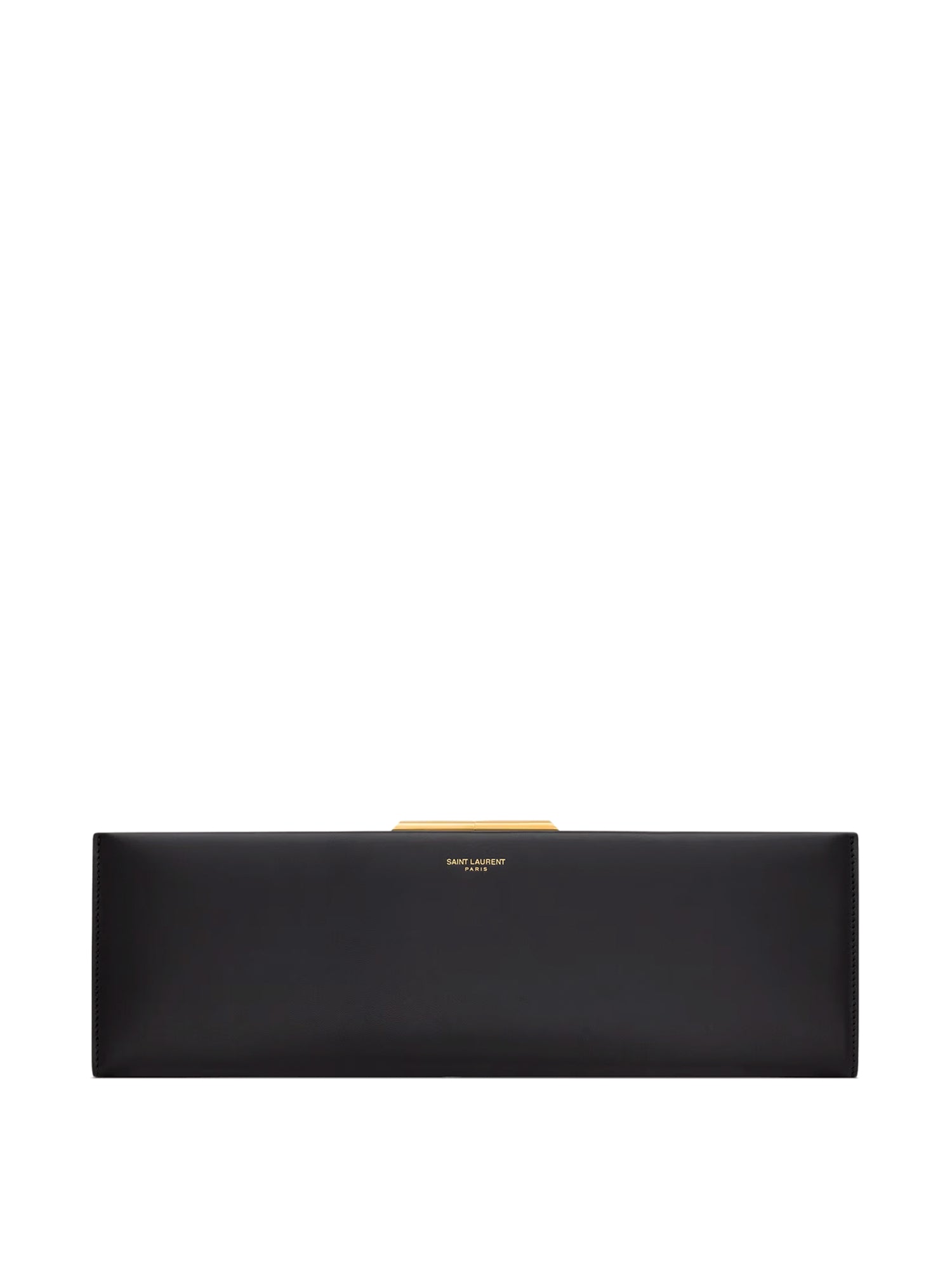 Large Smooth Leather Midnight Clutch