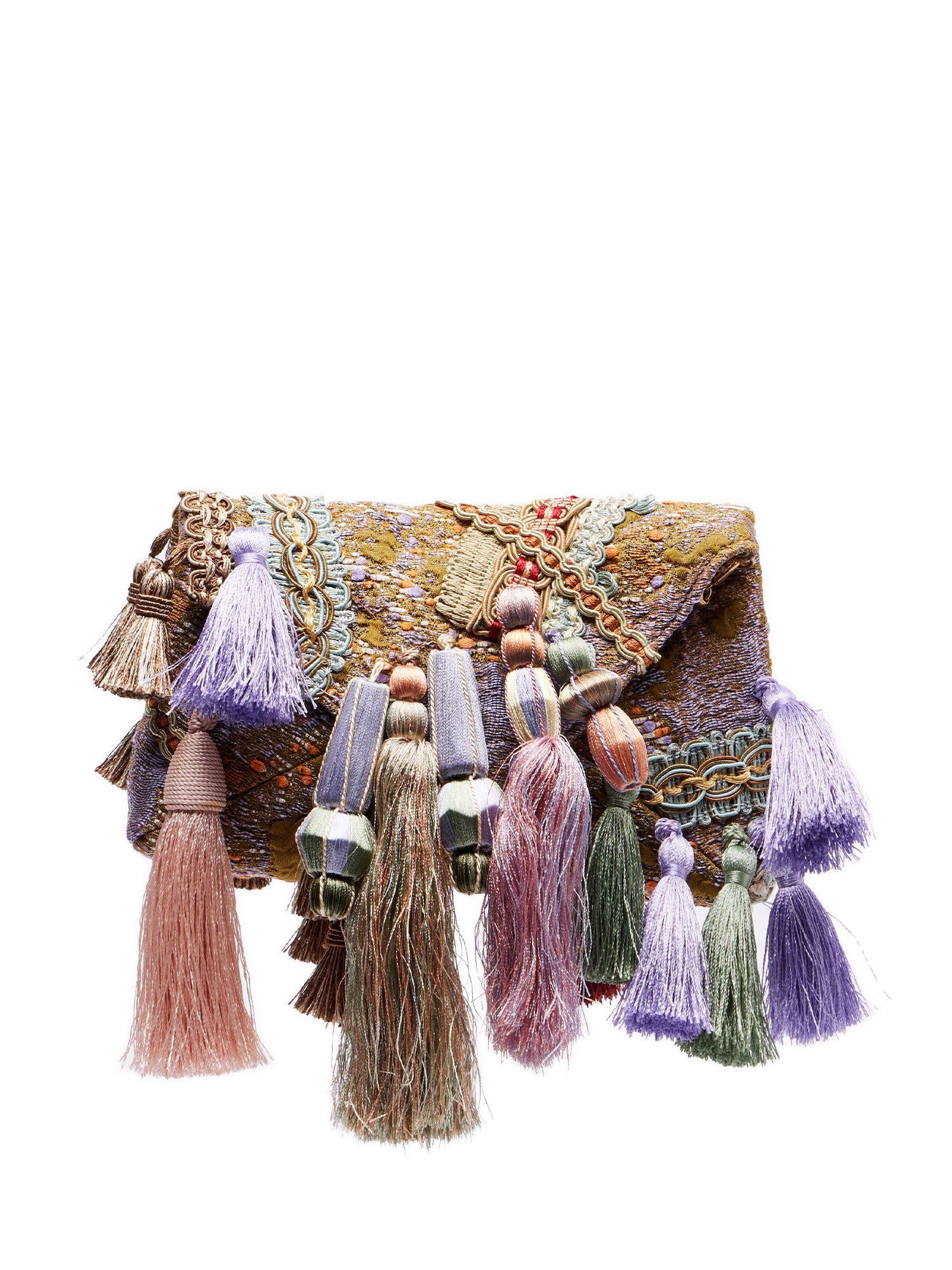 Tassel Embellished Envelope Bag