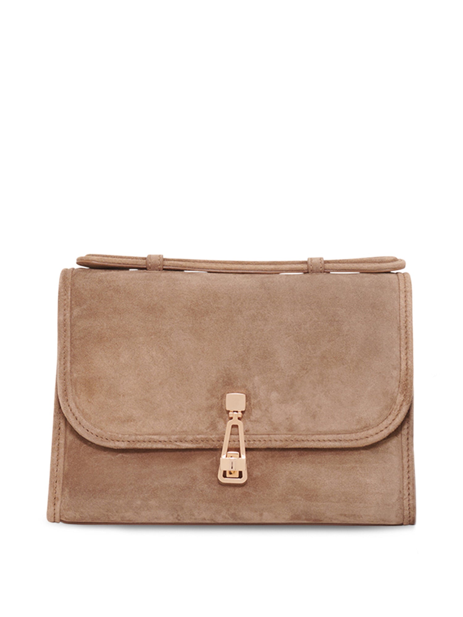 Small Suede Leonora Flap Bag