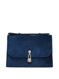 Small Suede Leonora Flap Bag