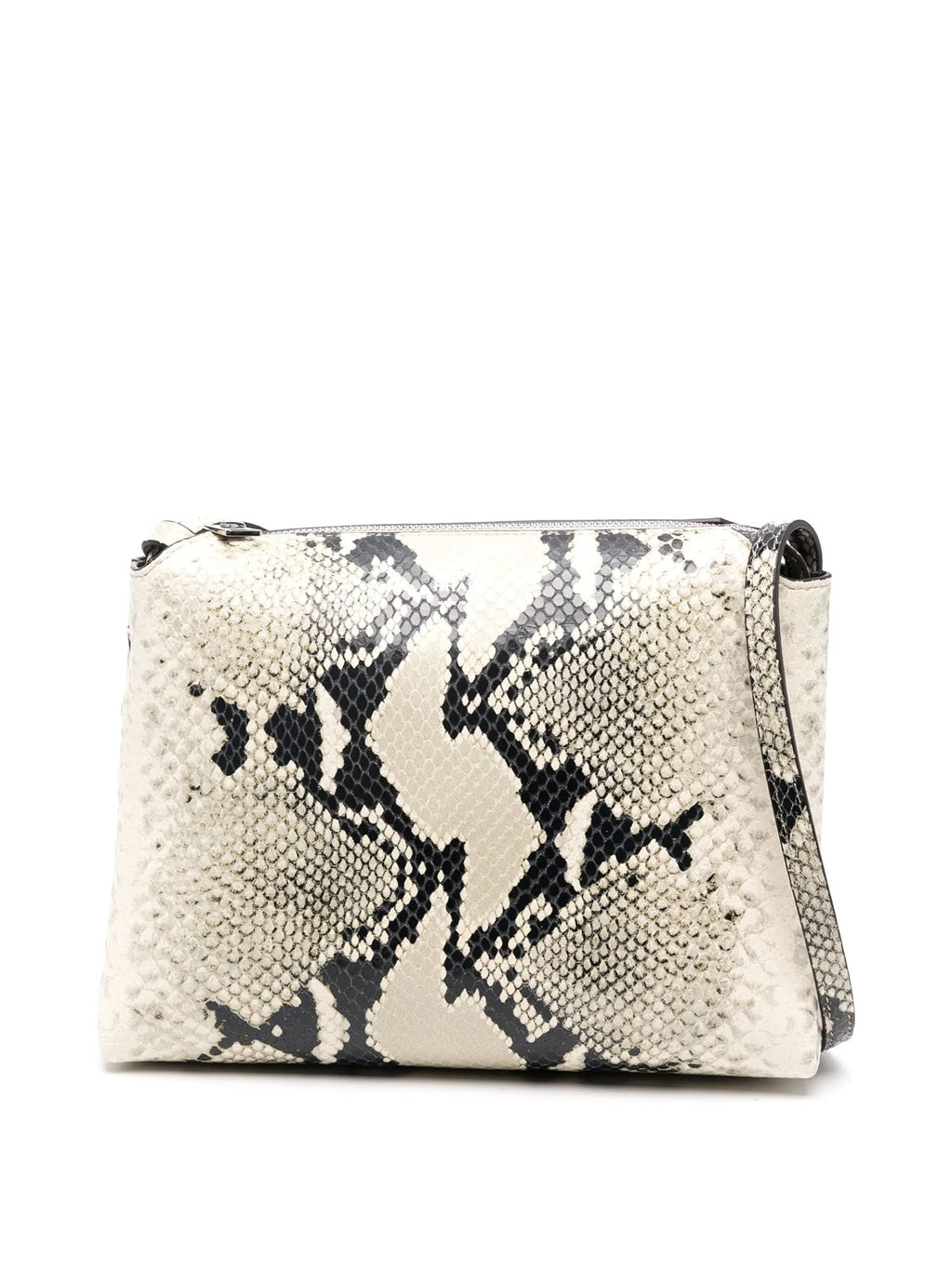 Python-Embossed Lina Crossbody Bag
