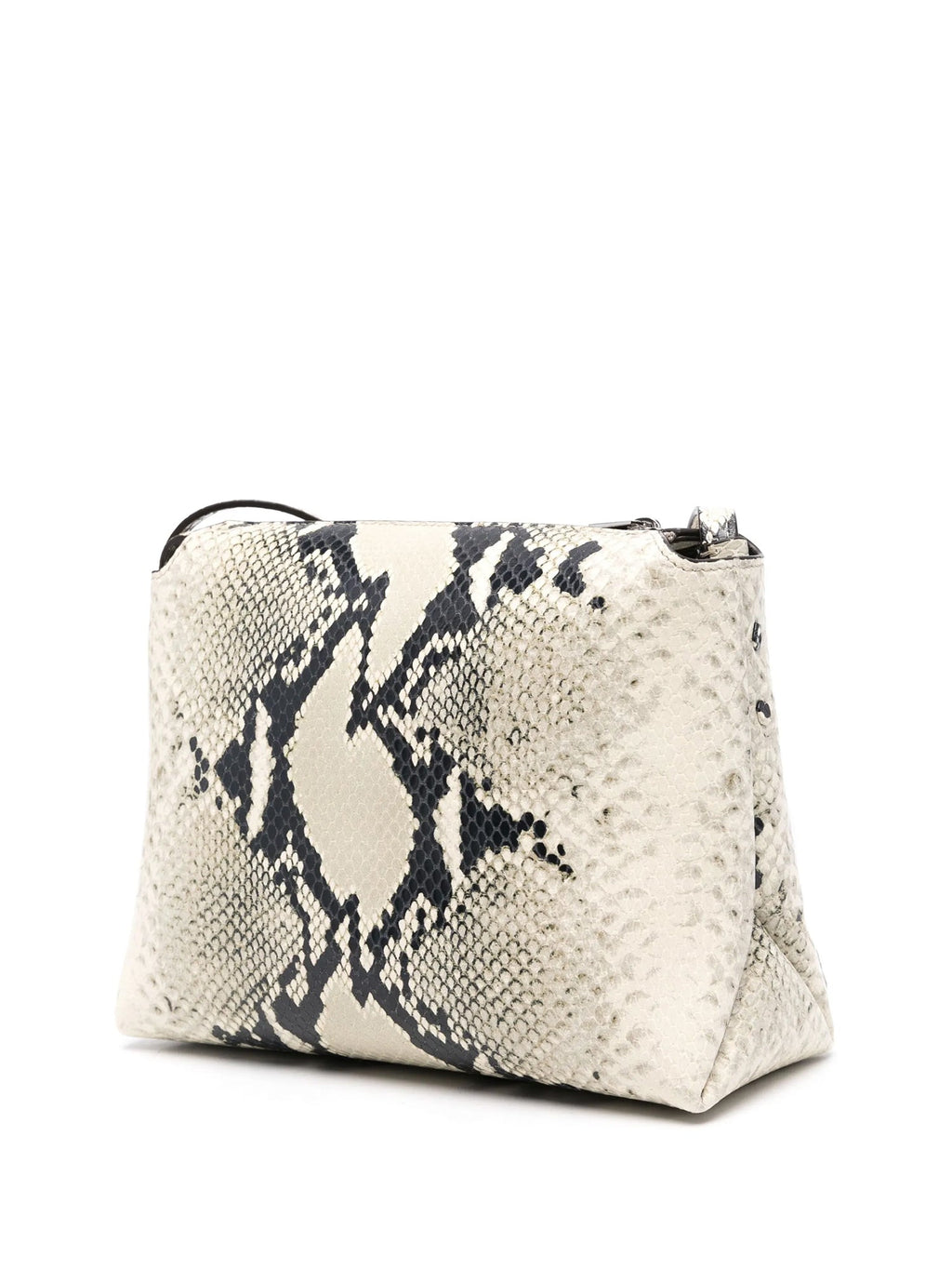 Python-Embossed Lina Crossbody Bag
