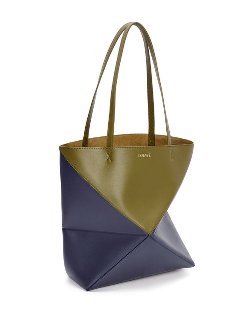 Bicolor Puzzle Fold Tote
