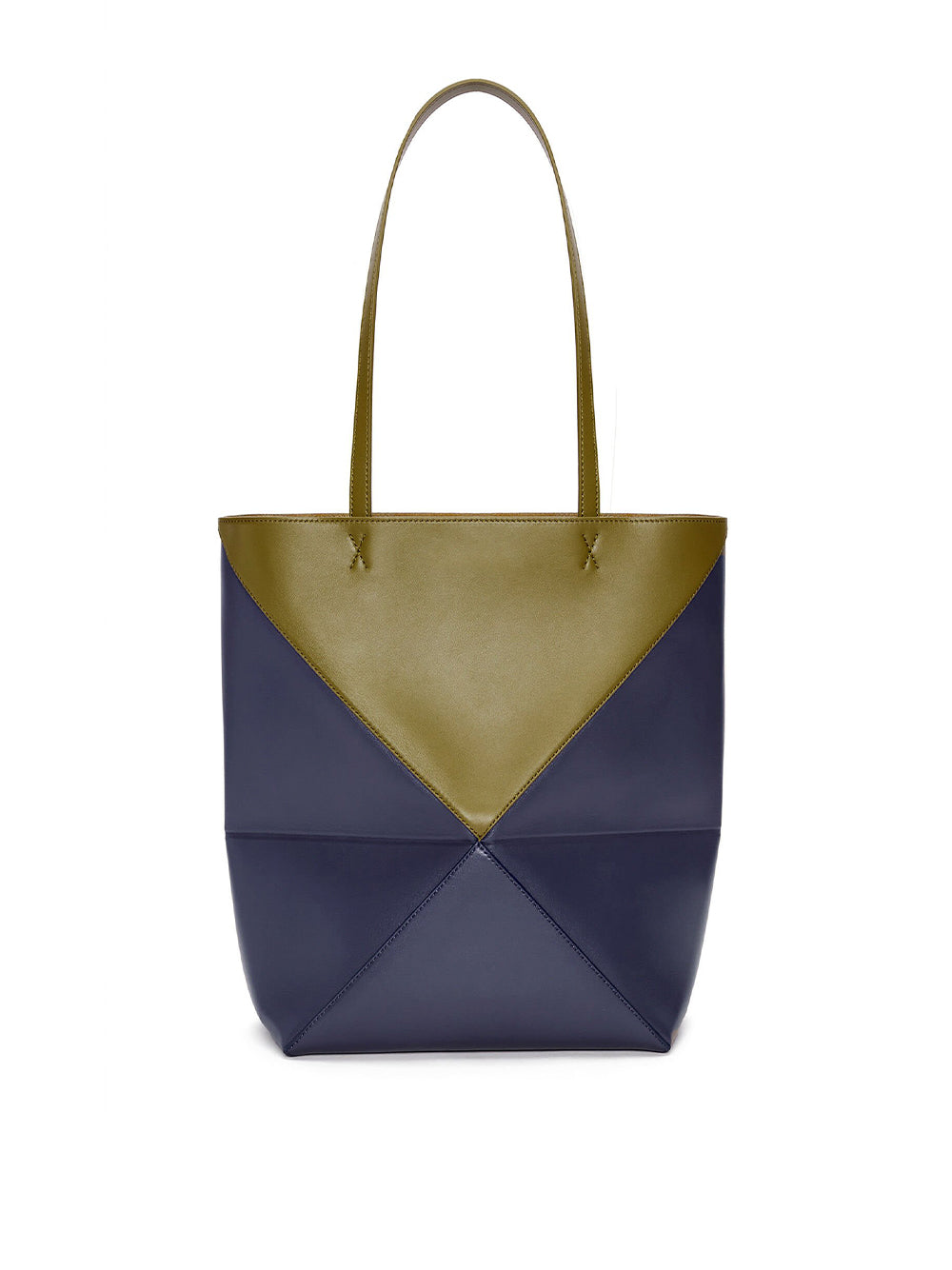 Bicolor Puzzle Fold Tote