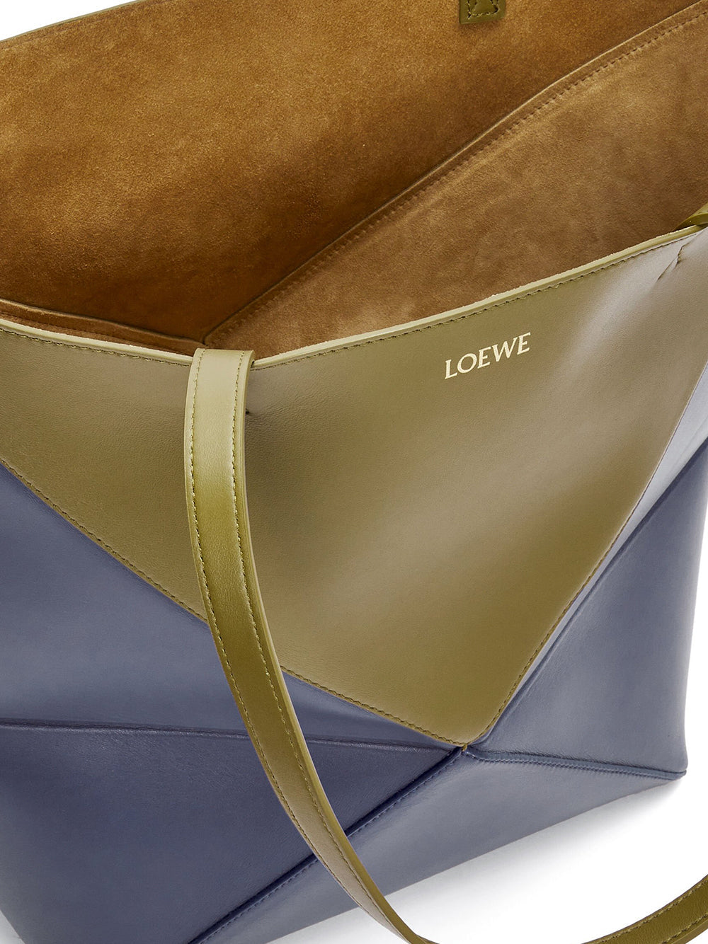 Bicolor Puzzle Fold Tote