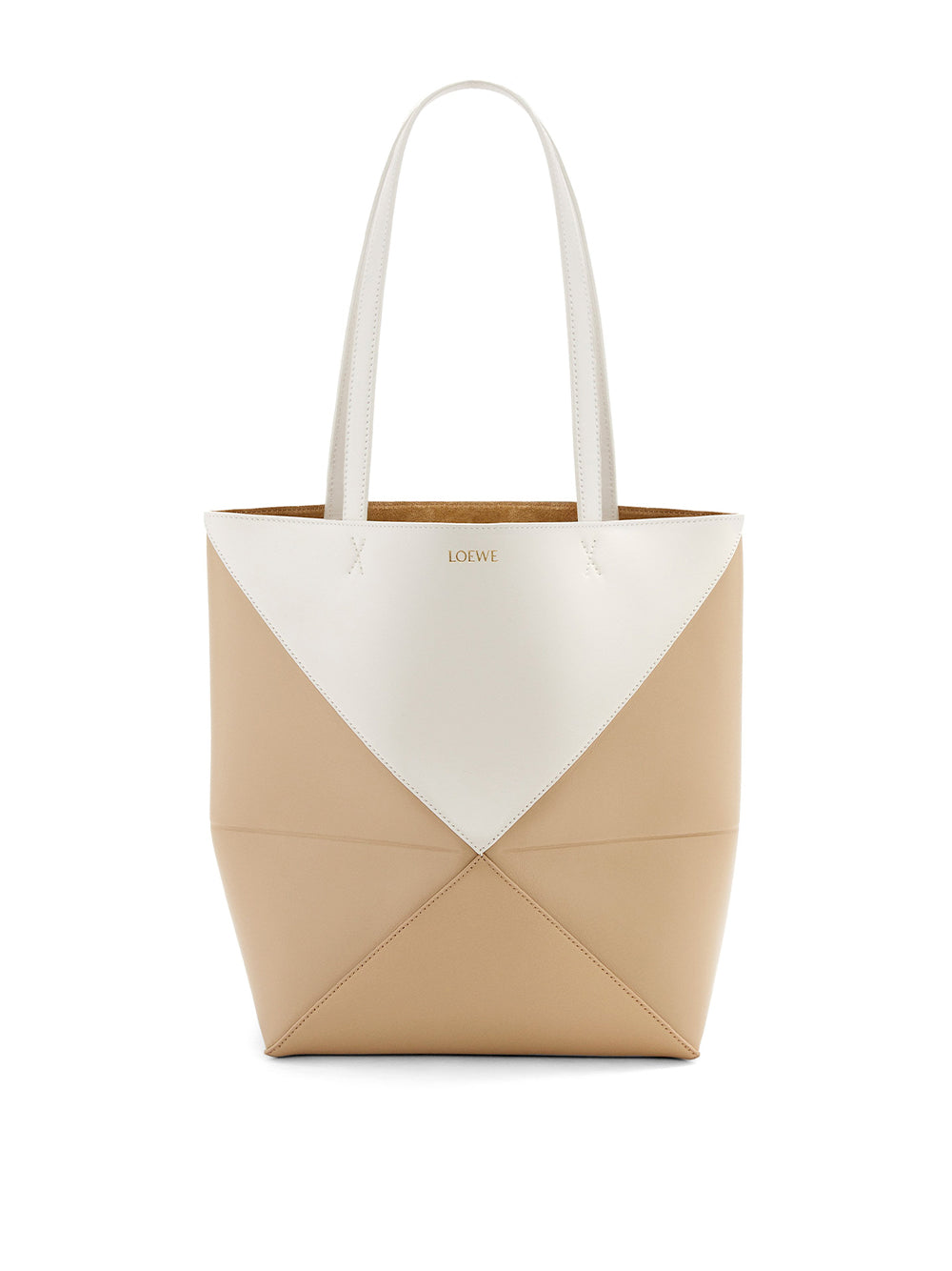 Bicolor Puzzle Fold Tote