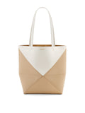 Bicolor Puzzle Fold Tote