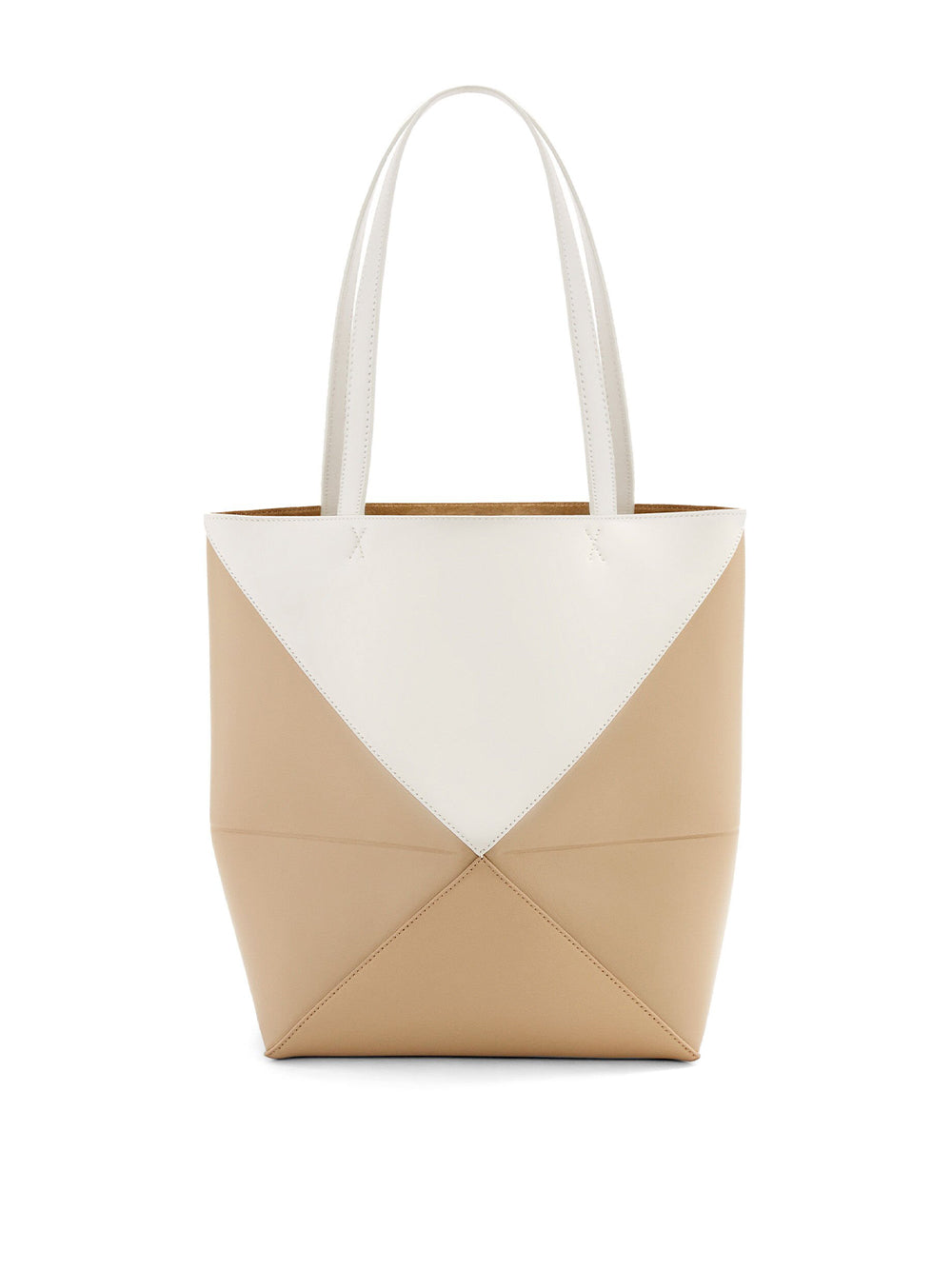 Bicolor Puzzle Fold Tote