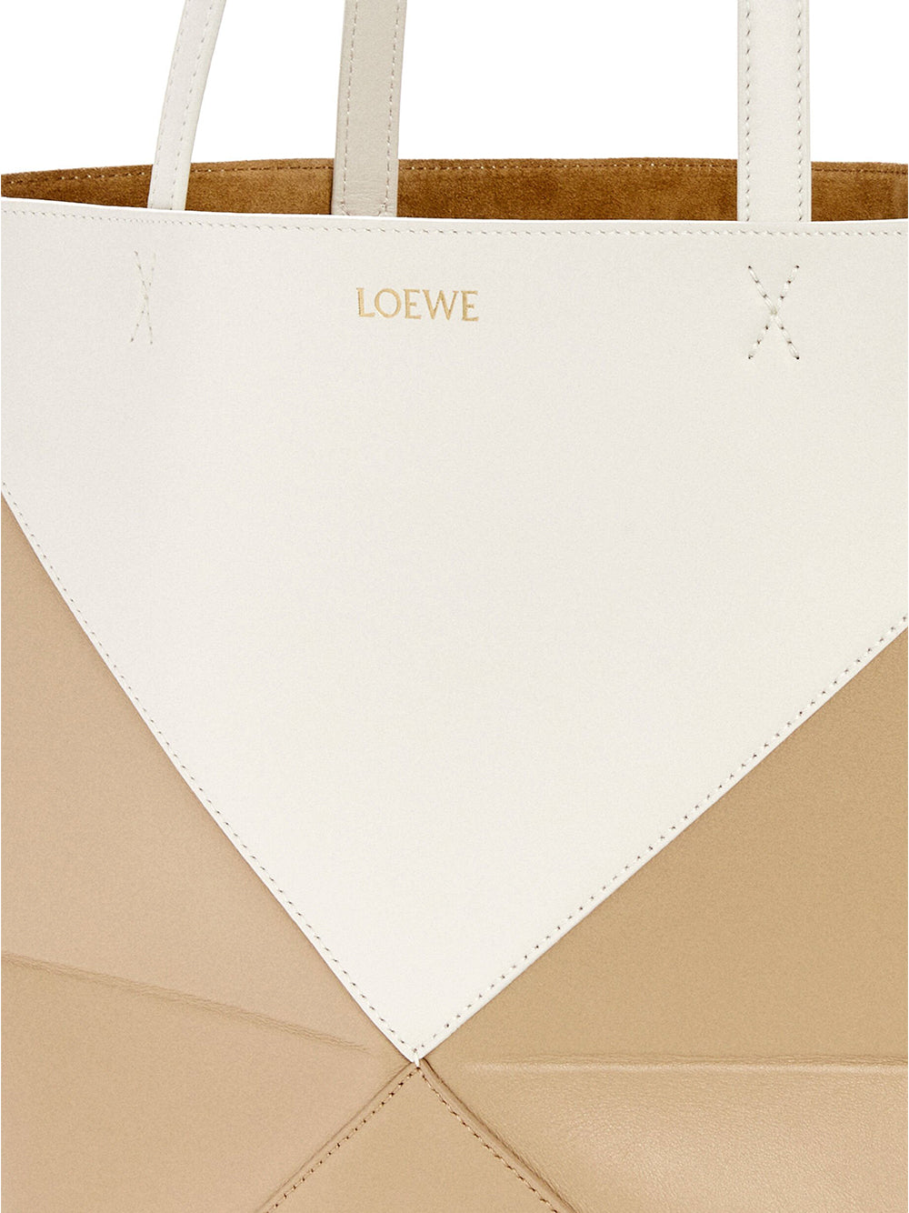 Bicolor Puzzle Fold Tote