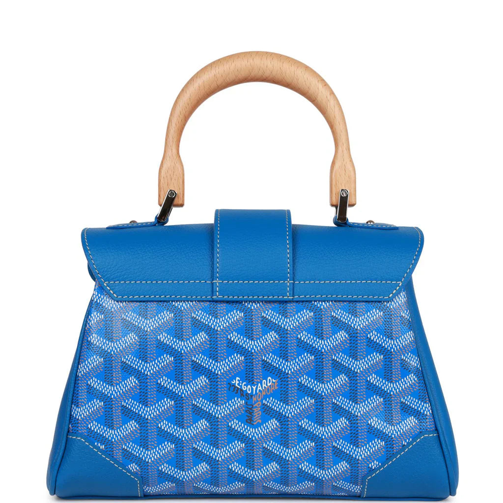 Goyard Saigon Souple Mini Bag Sky Blue Goyardine Palladium Hardware