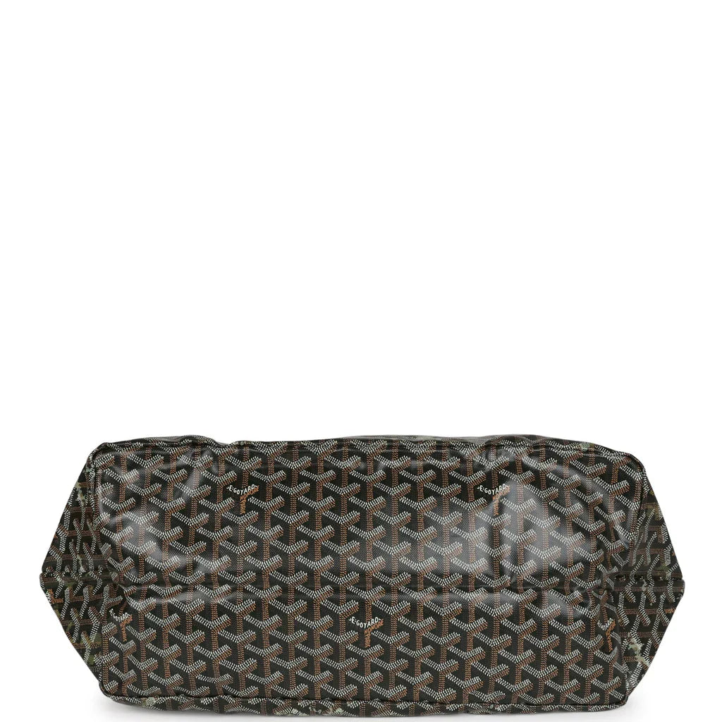 Goyard St Louis GM Canopee Green Goyardine Canvas & Chevroches Calfskin Palladium Hardware