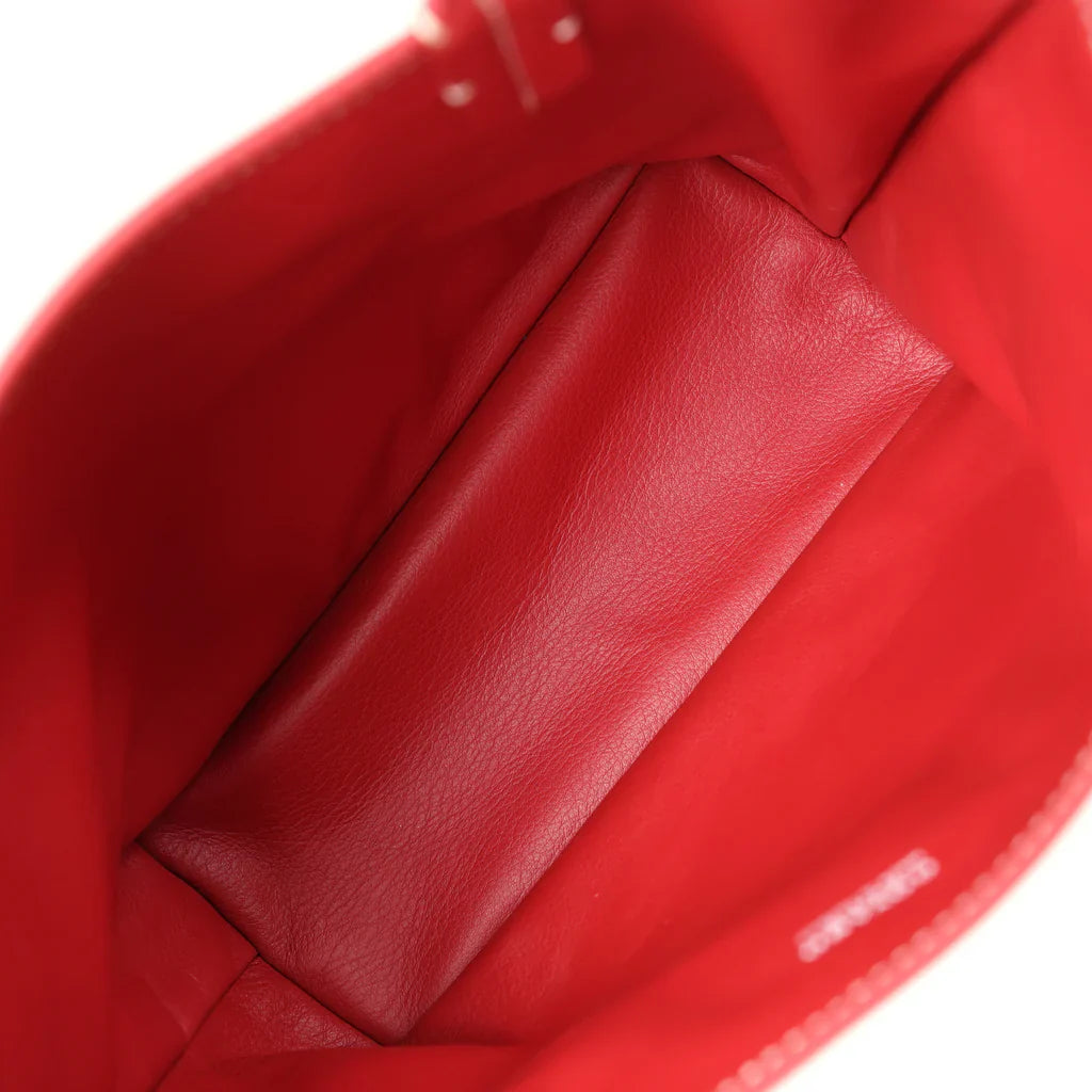 Goyard Goyardine Red Anjou Mini Bag Palladium Hardware