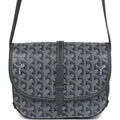 Goyard Goyardine Grey Belvedere PM Bag Palladium Hardware